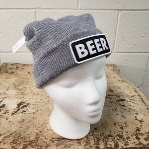 “BEER” COAL Knit “The Vice” OSFM Beanie Cap Heather Grey